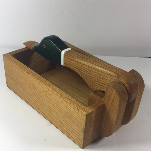 NUT QUACKERS Rare Vintage Wooden Mallard Drake Duck Nutcracker | 9.5" x 6" - Picture 8 of 16